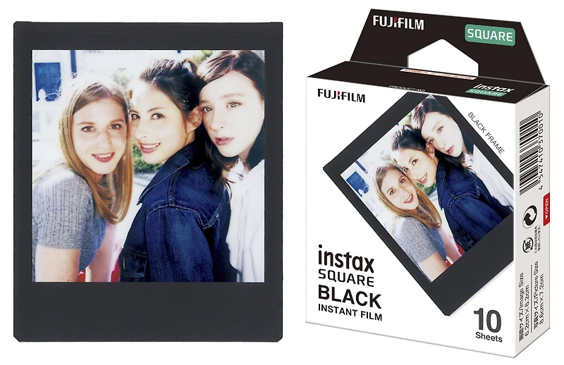 Fujifilm Instax Square Film Black - 10 Sheets