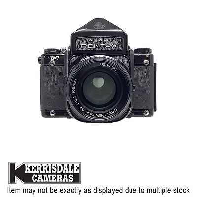 Pentax-Used Pentax 67 With 105mm (Prism And Waist Level) - Fair Condition - Brassing And Dent In Prism - Pentax 67 Mount - Medium Format – Consignment # 588.52685