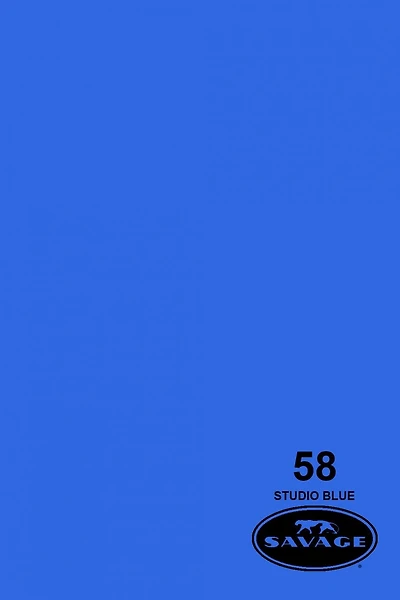 Savage-Universal Widetone Seamless Background Paper 107" x 12 yards - 58 Studio Blue