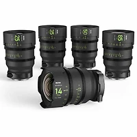 Nisi ATHENA PRIME Full Frame Cinema Lens Kit with 5 Lenses - 14mm T2.4 - 25mm T1.9 - 35mm T1.9 - 50mm T1.9 - 85mm T1.9 with Hard Case