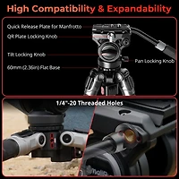Smallrig x Potato Jet TRIBEX Hydraulic Tripod Kit #5305