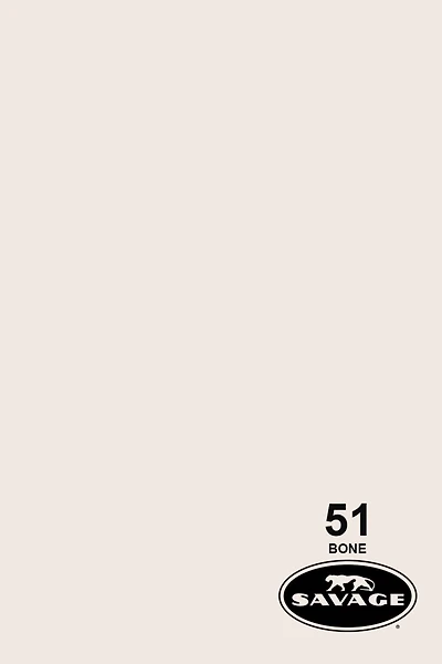 Savage-Universal Widetone Seamless Background Paper 53'' x 12 yards (51 Bone)