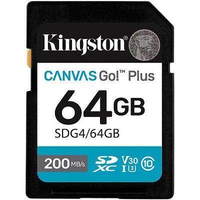 Kingston 64GB Canvas Go! Plus SD Memory Card