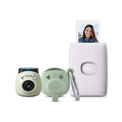 Fujifilm INSTAX PAL Digital Camera and INSTAX MINI LINK 2 Smartphone Printer Bundle