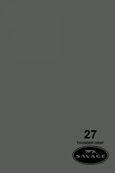 Savage-Universal Widetone Seamless Background Paper 53'' x 12 yards (27 Thunder Gray)