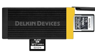Delkin-Devices USB 3.2 CFexpress Type-A & SD UHS-II Memory Card Reader