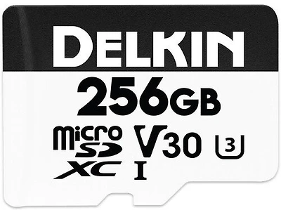 Delkin-Devices Drone UHS-I micro SDXC Memory Card with SD Adapter - 256GB