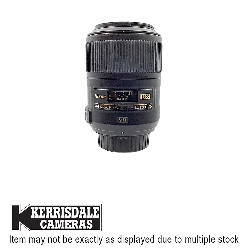 Nikon-Used 85mm F3.5 G ED VR Micro - Good Condition – Nikon DX Mount – Used # 587.25A85M