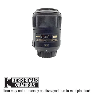 Nikon-Used 85mm F3.5 G ED  VR Micro - Good Condition – Nikon DX Mount – Used # 587.25A85M