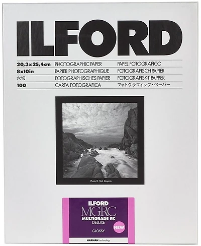 Ilford Multigrade V RC Deluxe Glossy 8 x 10 - 25 sheets + 2 HP5