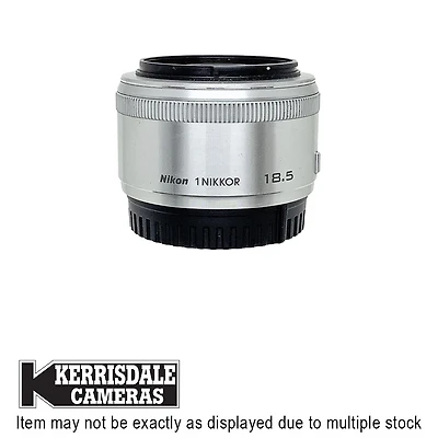 Nikon-Used 18.5mm F1.8 (Silver) - Fair Condition - Dusty - Nikon 1 Series Mount - Used # 587.22110604X