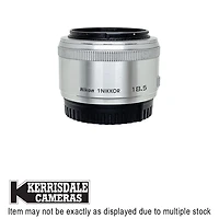 Nikon-Used 18.5mm F1.8 (Silver) - Fair Condition - Dusty - Nikon 1 Series Mount - Used # 587.22110604X