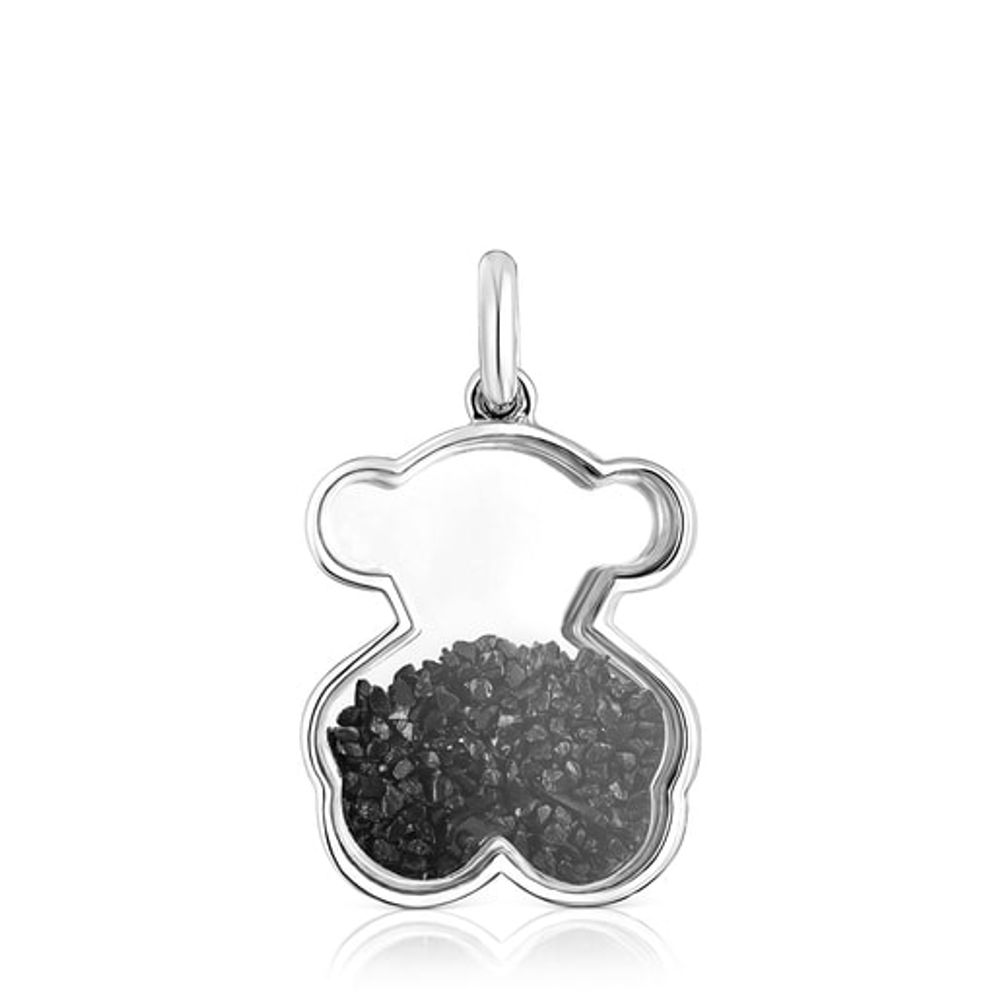 Silver Areia Pendant with onyx