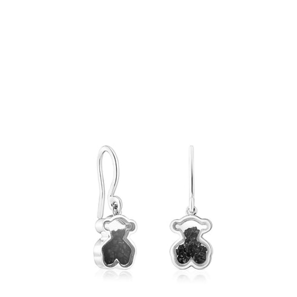 TOUS Silver Areia Earrings with onyx | Westland Mall