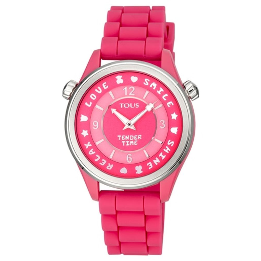 TOUS Steel Tender Time Watch with silicone strap | Westland Mall