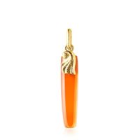 Silver vermeil Oceaan Color Pendant with carnelian