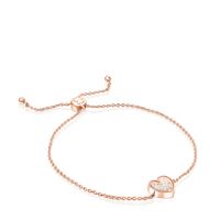 Rose silver vermeil Areia Bracelet with pearls