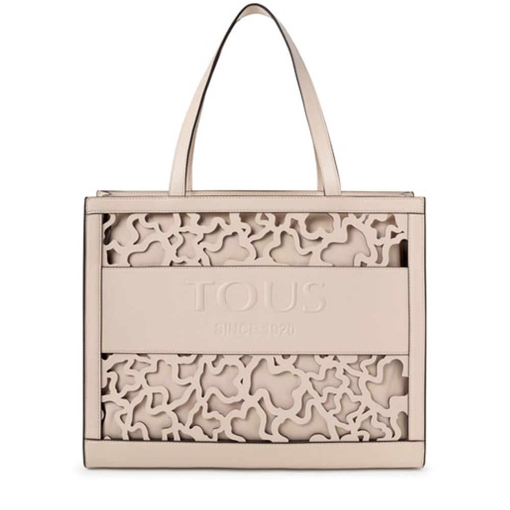 TOUS Large shopping bag Amaya Kaos Shock beige | Plaza Las Americas