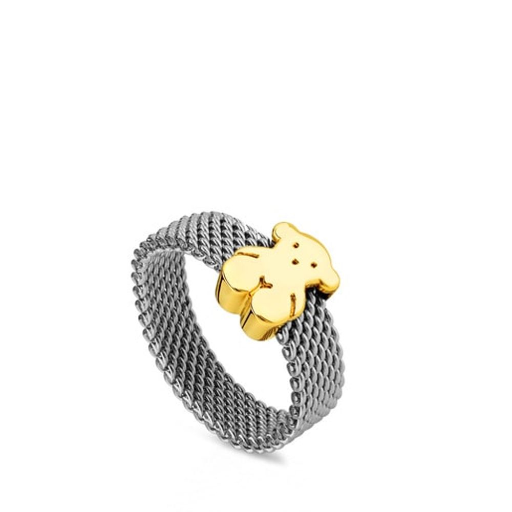 TOUS Steel and Gold TOUS Sweet Dolls Ring 0,5cm. | Plaza Del Caribe