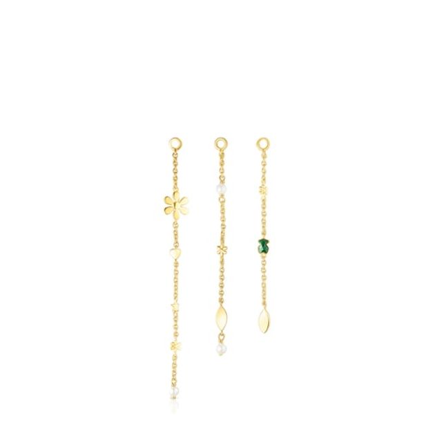 TOUS Set of Silver Vermeil Fragile Nature Extensions with Gemstones | Plaza  Del Caribe