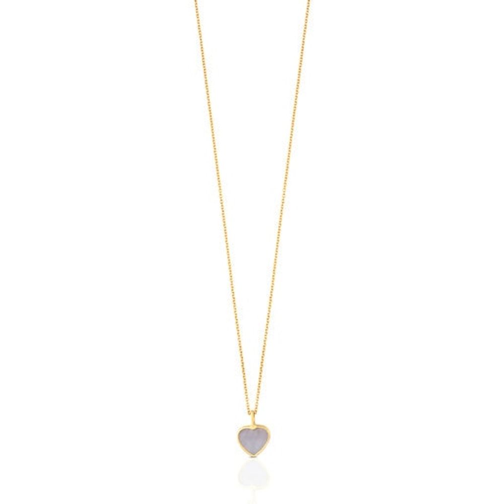 Gold and Mother-of-pearl XXS heart Necklace