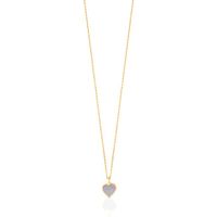 Gold and Mother-of-pearl XXS heart Necklace