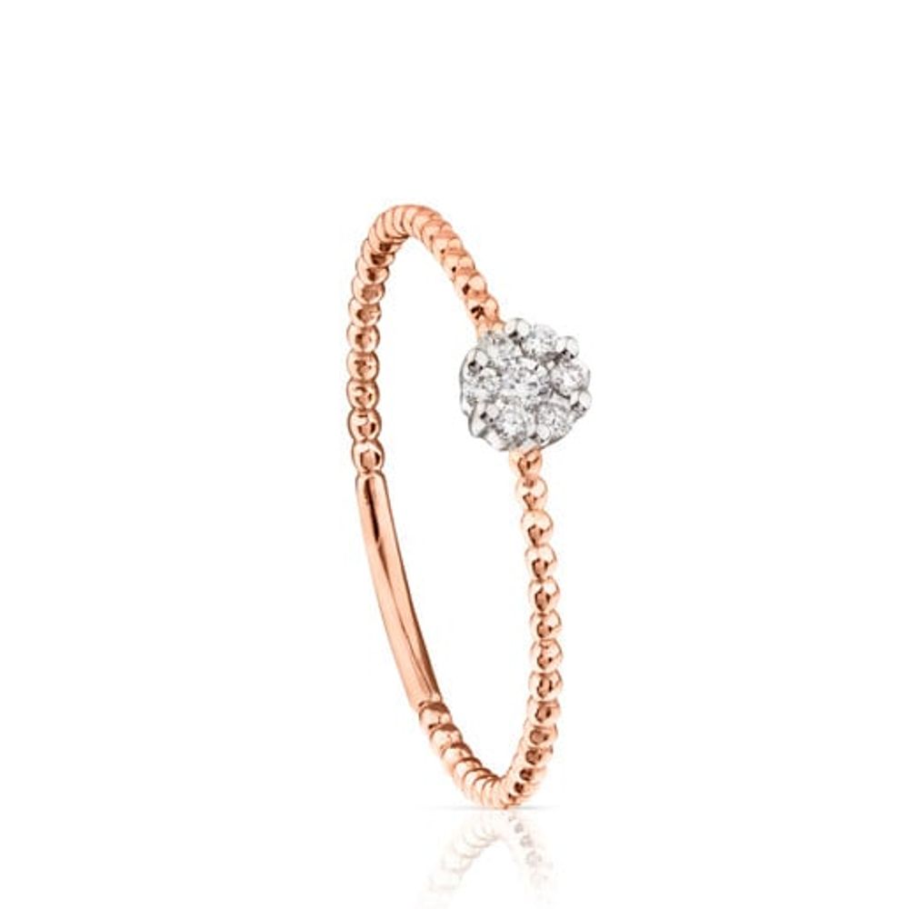 Rose gold TOUS Brillants Ring with Diamonds 0.16ct