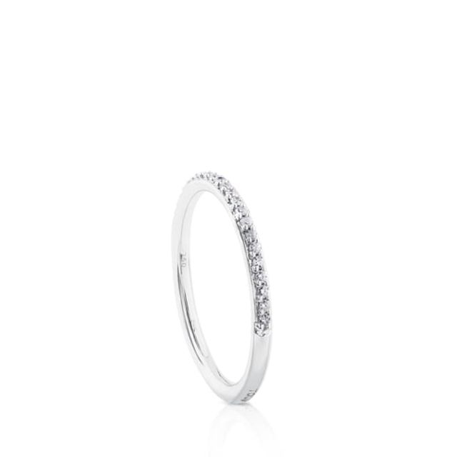 White Gold Les Classiques Ring with Diamond