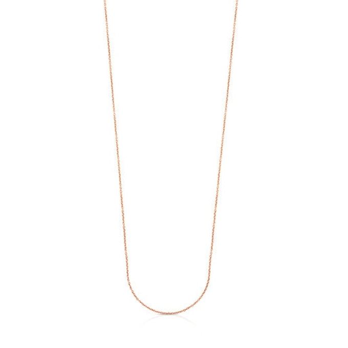 TOUS Rose Vermeil Silver TOUS Chain Necklace 45cm. | Westland Mall