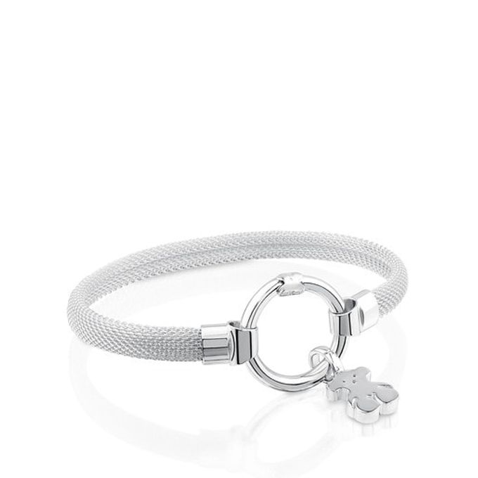 Medium Silver Hold Bracelet