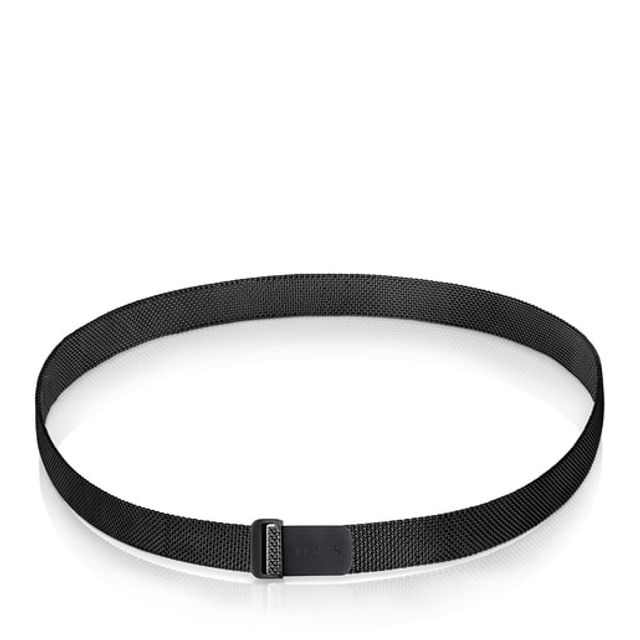 Black IP Steel Mesh Choker