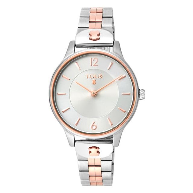 Two-tone rose IP/Steel Len Watch