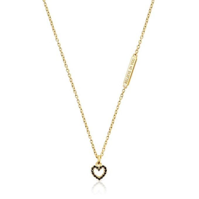 Silver Vermeil Valentine's Day Necklace with heart Pendant