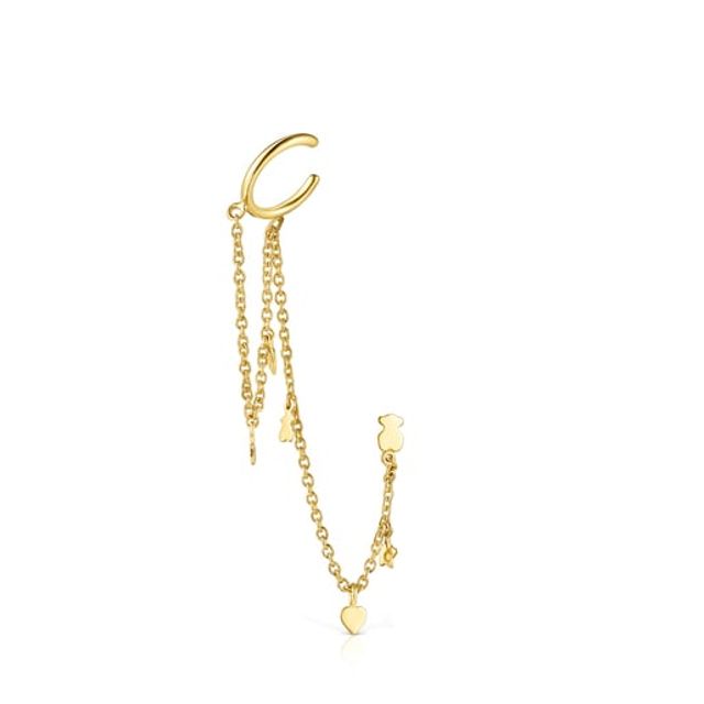 TOUS Silver Vermeil and Pearls Cool Joy Earcuff | Plaza Del Caribe