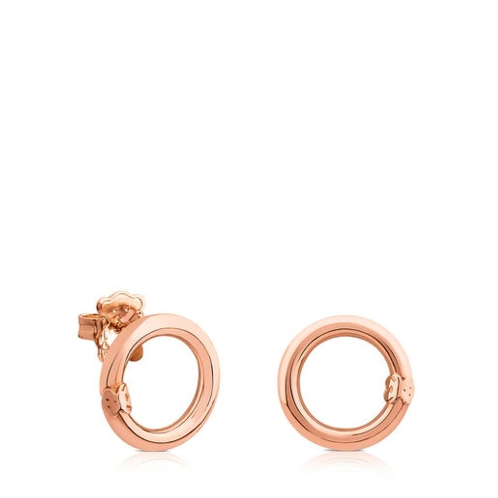 TOUS Rose Vermeil Silver Hold Earrings | Westland Mall