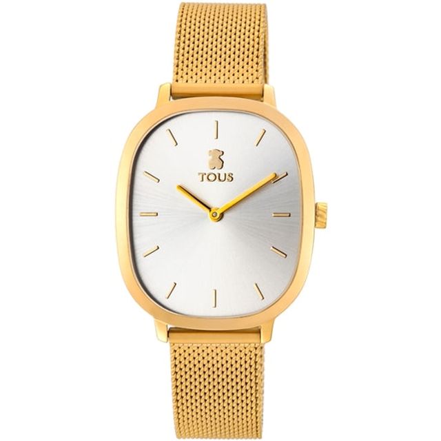 TOUS Gold-colored IP Steel Heritage Watch | Plaza Del Caribe