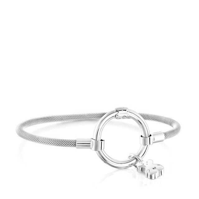 TOUS Silver and Steel Hold Bracelet | Westland Mall