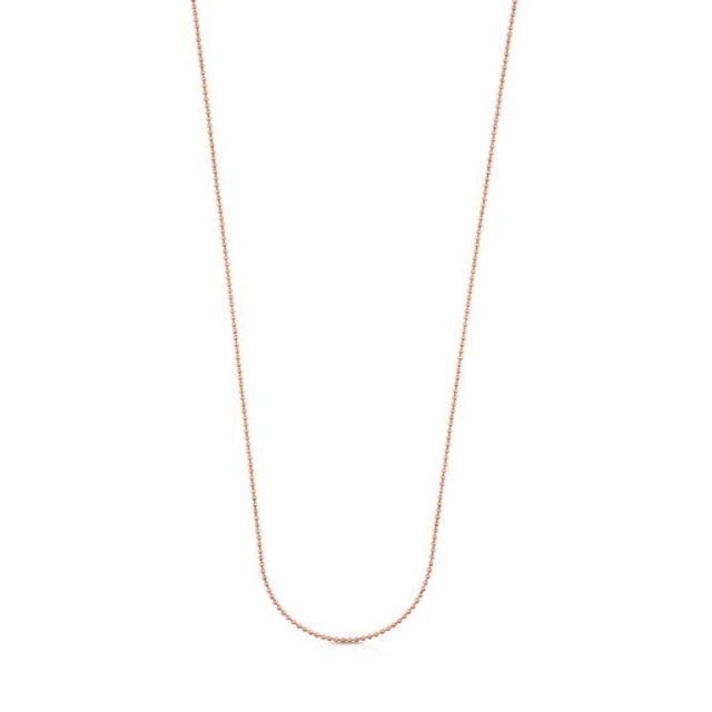 TOUS Rose Vermeil Silver TOUS Chain Necklace 65cm. | Plaza Las Americas