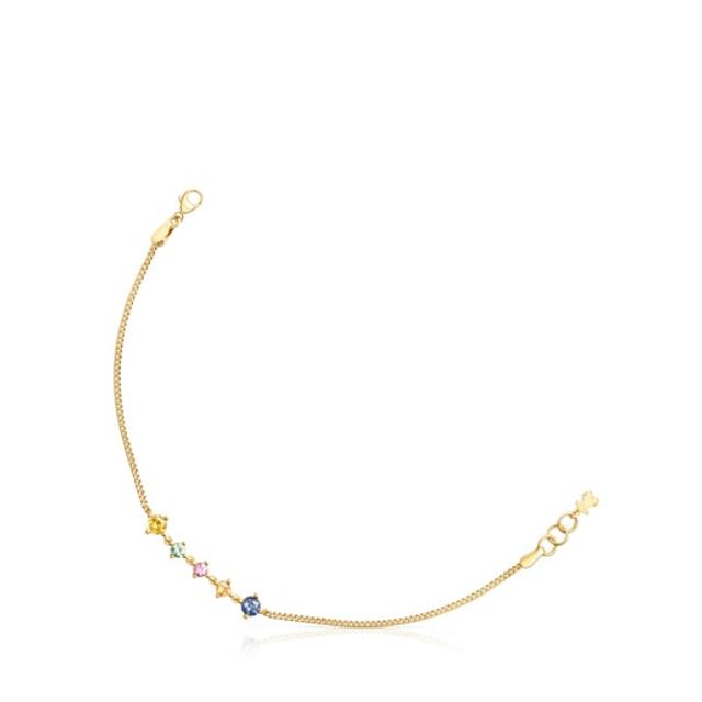 TOUS Silver Vermeil Glaring Bracelet with multicolored Sapphires | Plaza  Del Caribe