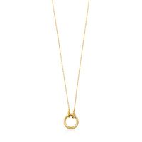 Gold Hold Necklace with 47/100" ring