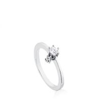 White Gold TOUS Les Classiques Ring with Diamond. 0.15ct