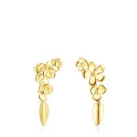 Short Silver Vermeil Fragile Nature Earrings