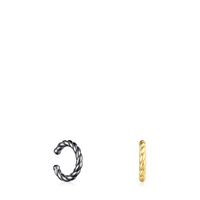 Silver Vermeil and Dark Silver Earcuff Braid Pack