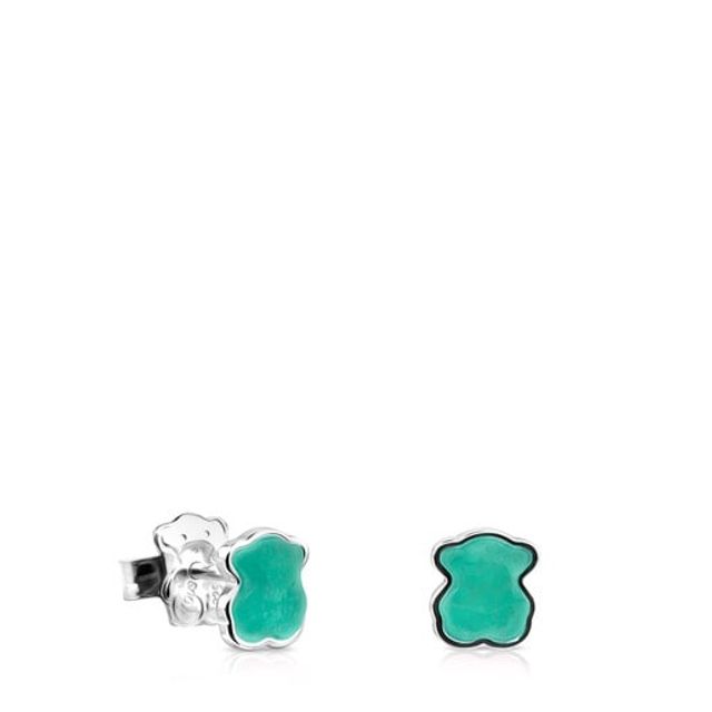 TOUS Silver TOUS Color Earrings with Amazonite | Westland Mall