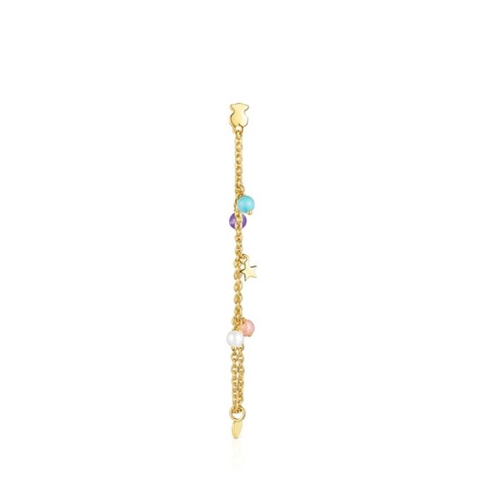 TOUS Silver Vermeil Cool Joy Necklace with Gemstones | Westland Mall