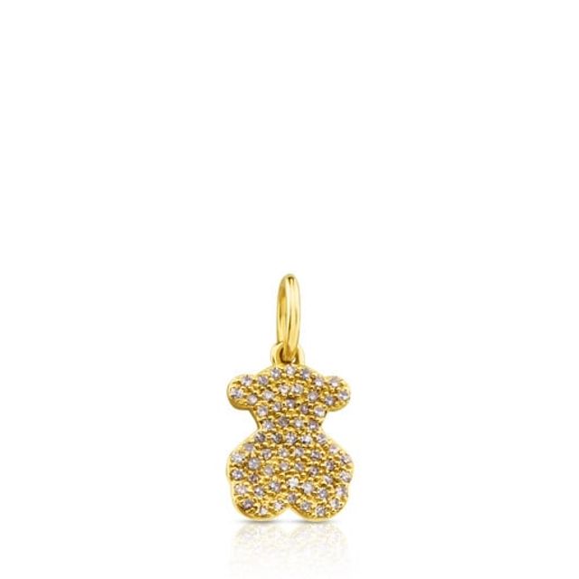 Gold Gem Power Pendant with Diamonds Bear motif 43/100