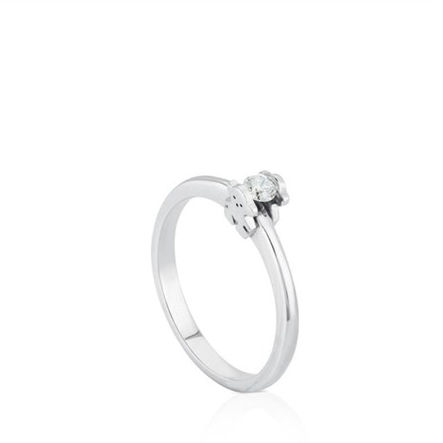 TOUS White Gold TOUS Sweet Diamonds Ring with Diamonds 0.10ct | Westland  Mall