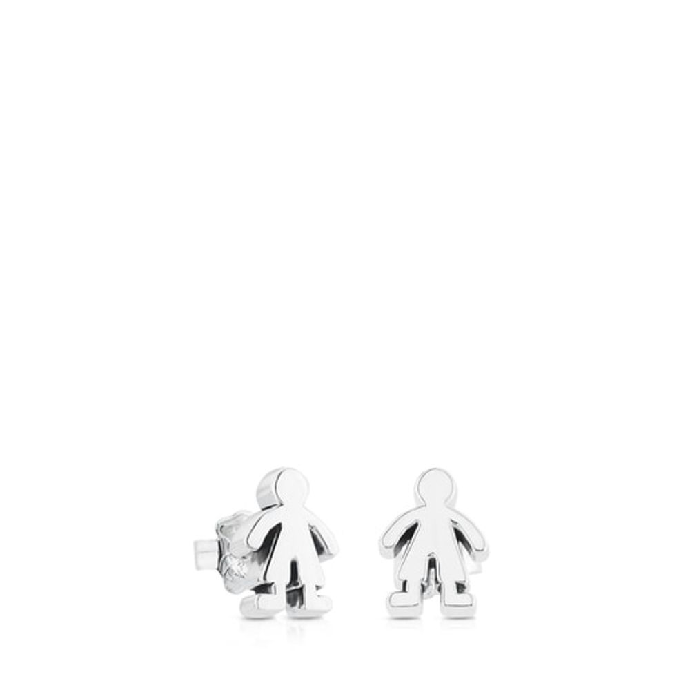 Silver Sweet Dolls boy Earrings