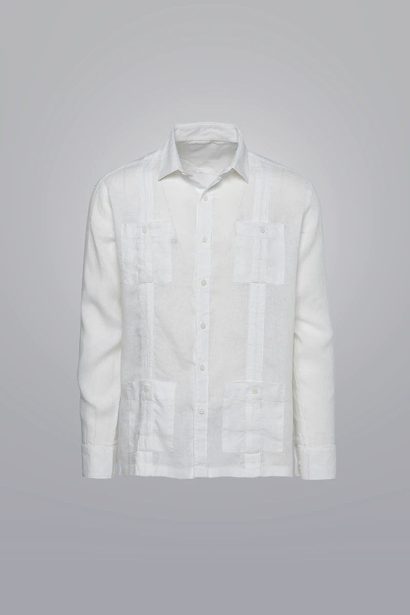 Exclusive 100% Linen Guayabera – Clubman by Leonardo