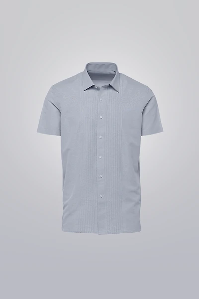 Exclusive Pleated Shirt – Clubman by Leonardo | Short Sleeve